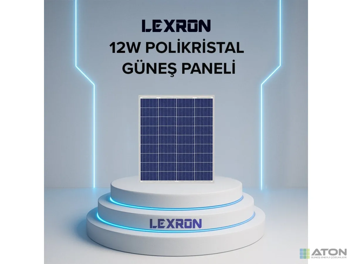 12W Polikristal Güneş Paneli̇