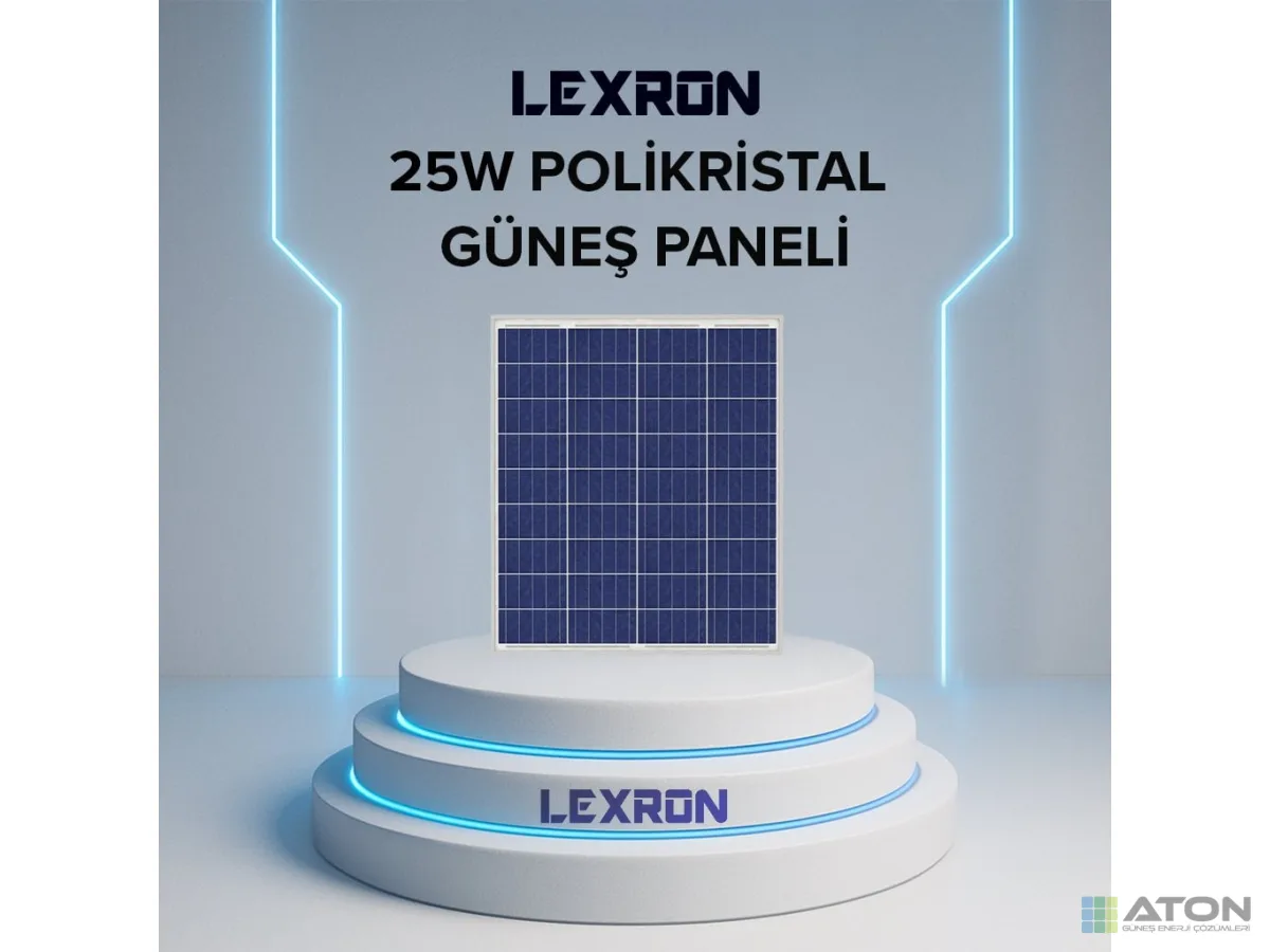 25W Polikristal Güneş Paneli̇