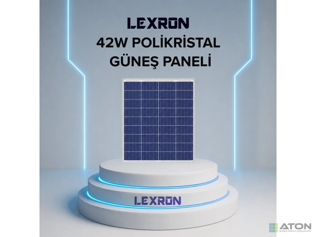 42W Polikristal Güneş Paneli̇