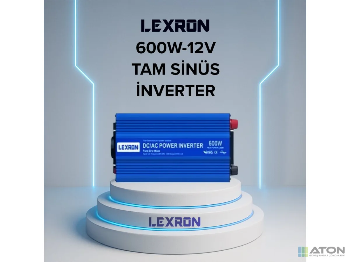 600W-12V Tam Si̇nüs İnverter