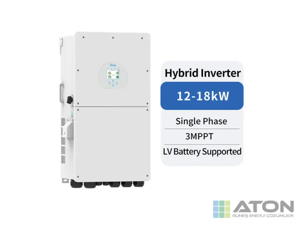 Deye 16 kW Tek Fazlı LV Hibrit İnverter