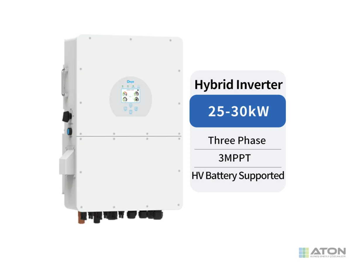 Deye 30 kW Üç Fazlı HV Hibrit İnverter