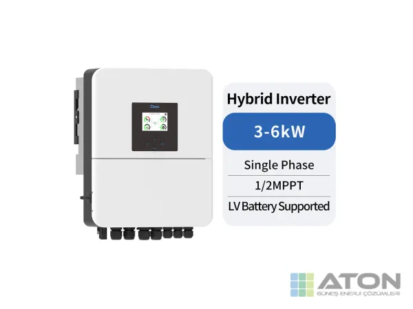 Deye 5 kW Tek Fazlı LV Hibrit İnverter