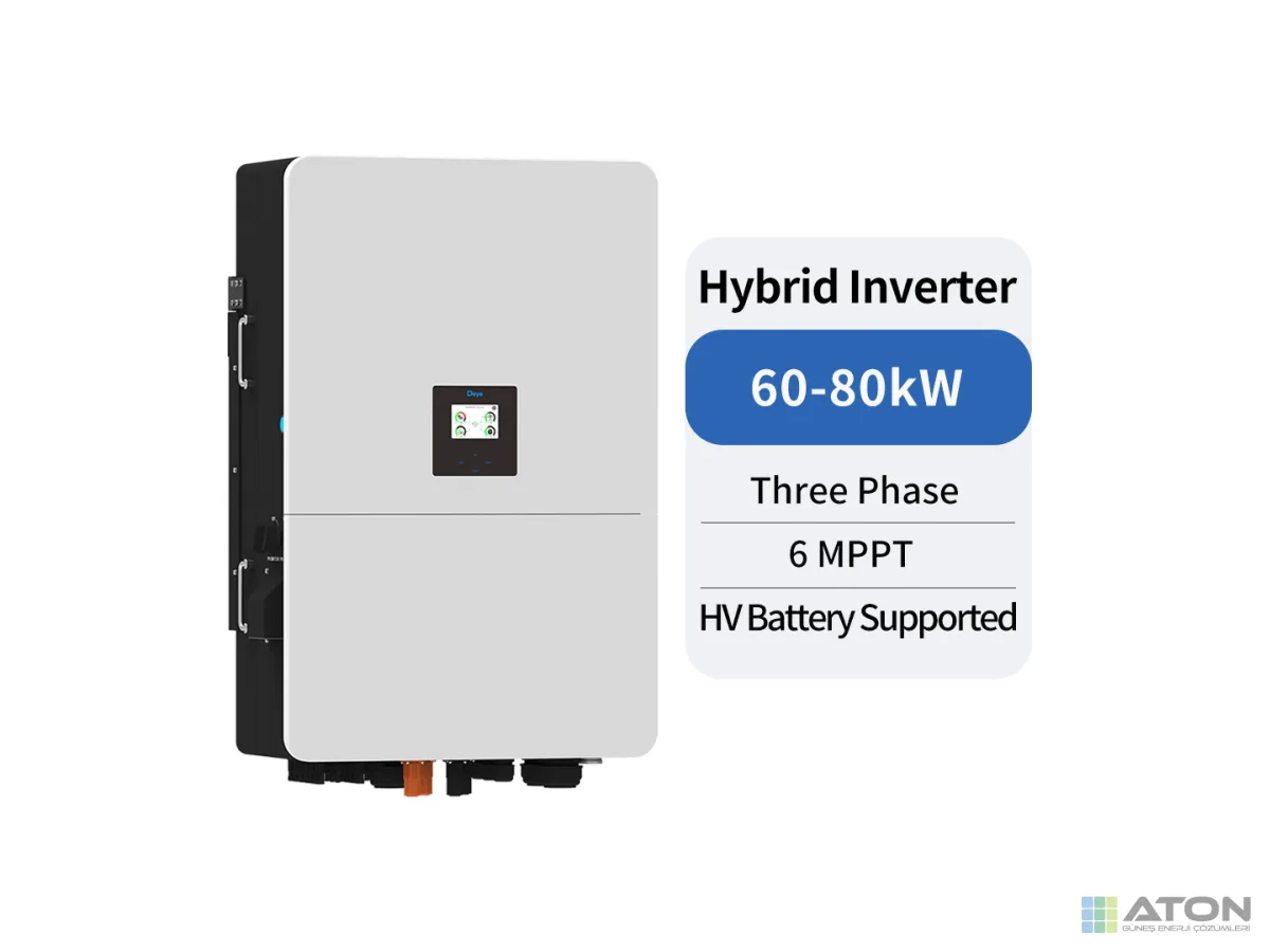 Deye 80 kW Üç Fazlı HV Hibrit İnverter