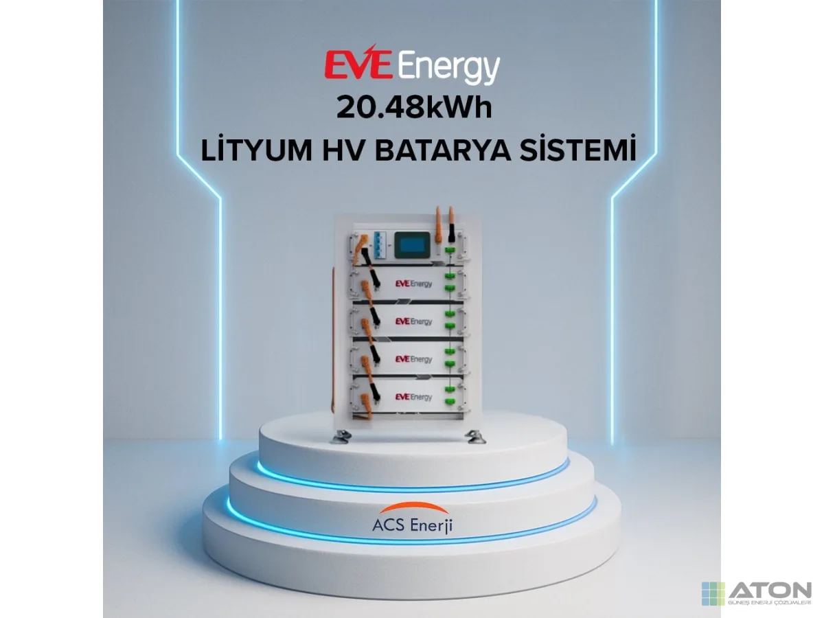 Eve 20.48kWh Lityum HV (Yüksek Voltaj) Batarya Si̇stemi̇