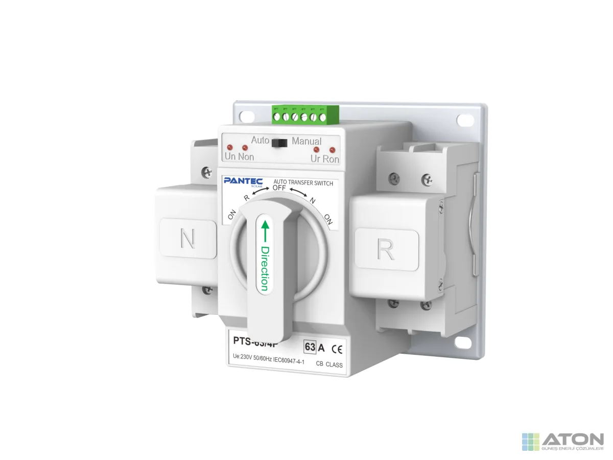 Pantec Transfer Switch Otomatik 63A Monofaz