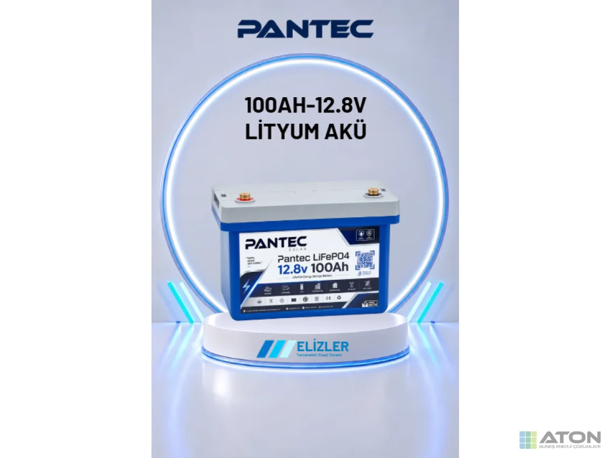 Pantec 12.8V 100Ah LFP Lityum Akü