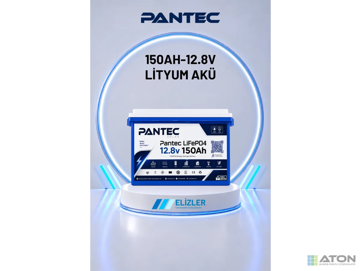 Pantec 12.8V 150Ah LFP Lityum Akü