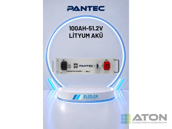 Pantec 51.2V 100Ah LFP Rack Lityum Akü