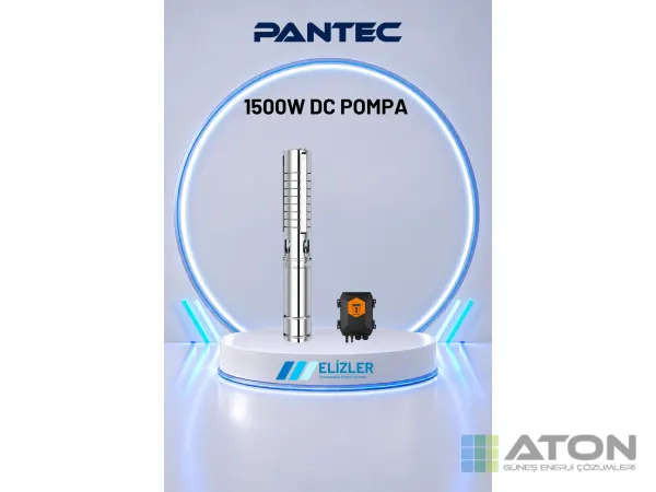 Pantec 1500W DC Güneş Pompası (6.0 m³/h, 95m)
