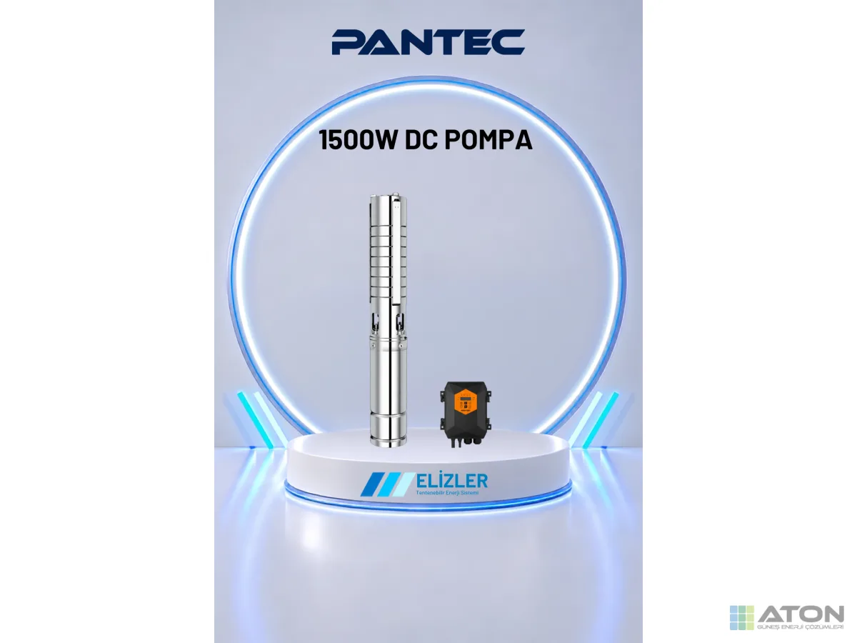 Pantec 1500W DC Güneş Pompası (6.0 m³/h, 95m)
