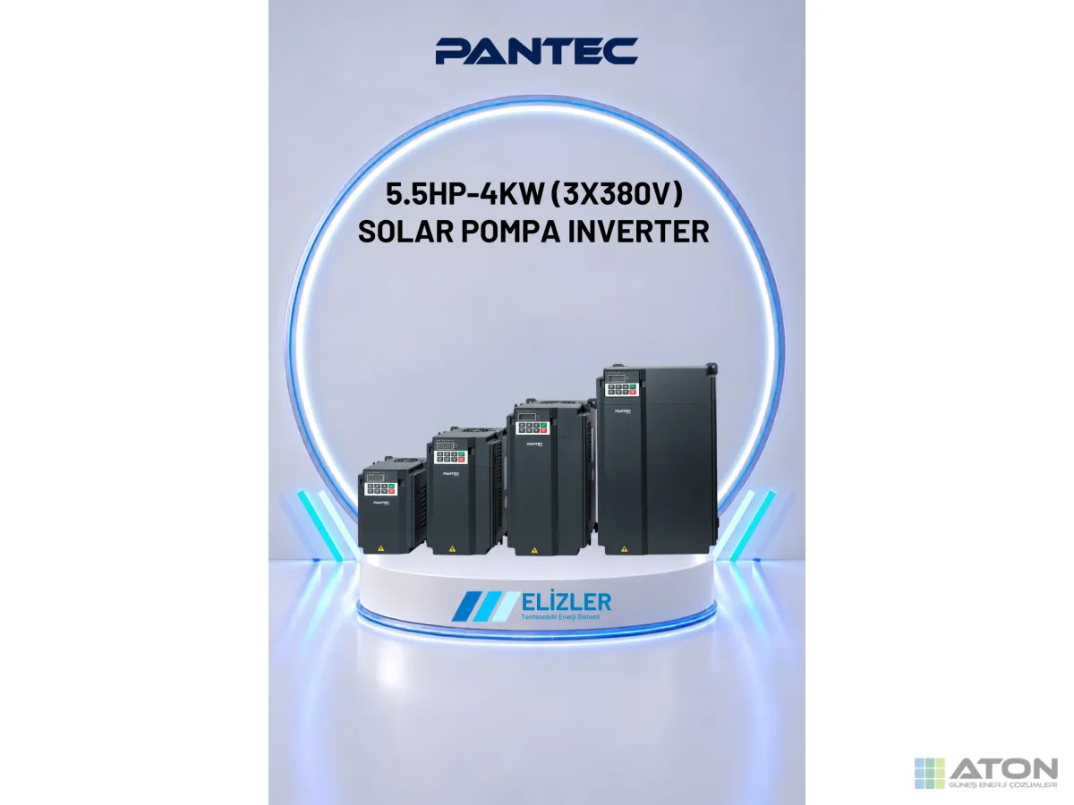 Pantec 4 kW (5.5 hp) Solar Pompa Sürücüsü — 3×380V