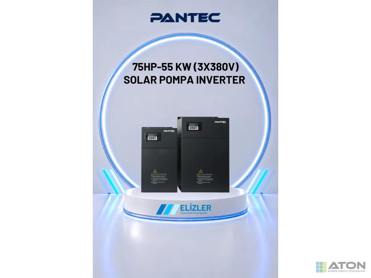 Pantec 55 kW (75 hp) Solar Pompa Sürücüsü — 3×380V