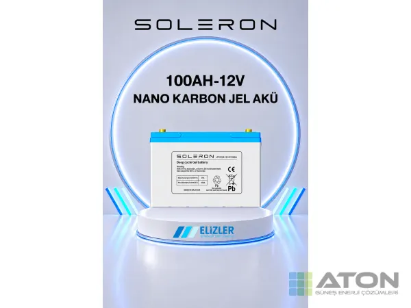 Soleron 12V 100Ah Nano-Karbon Jel Akü