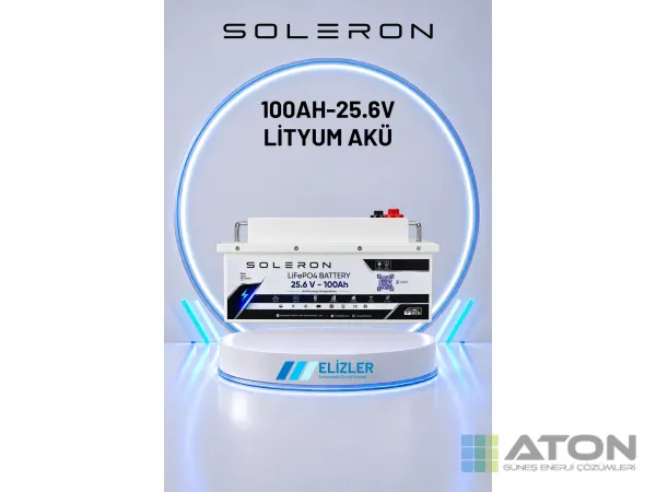 Soleron 25.6V 100Ah LFP Lityum Akü