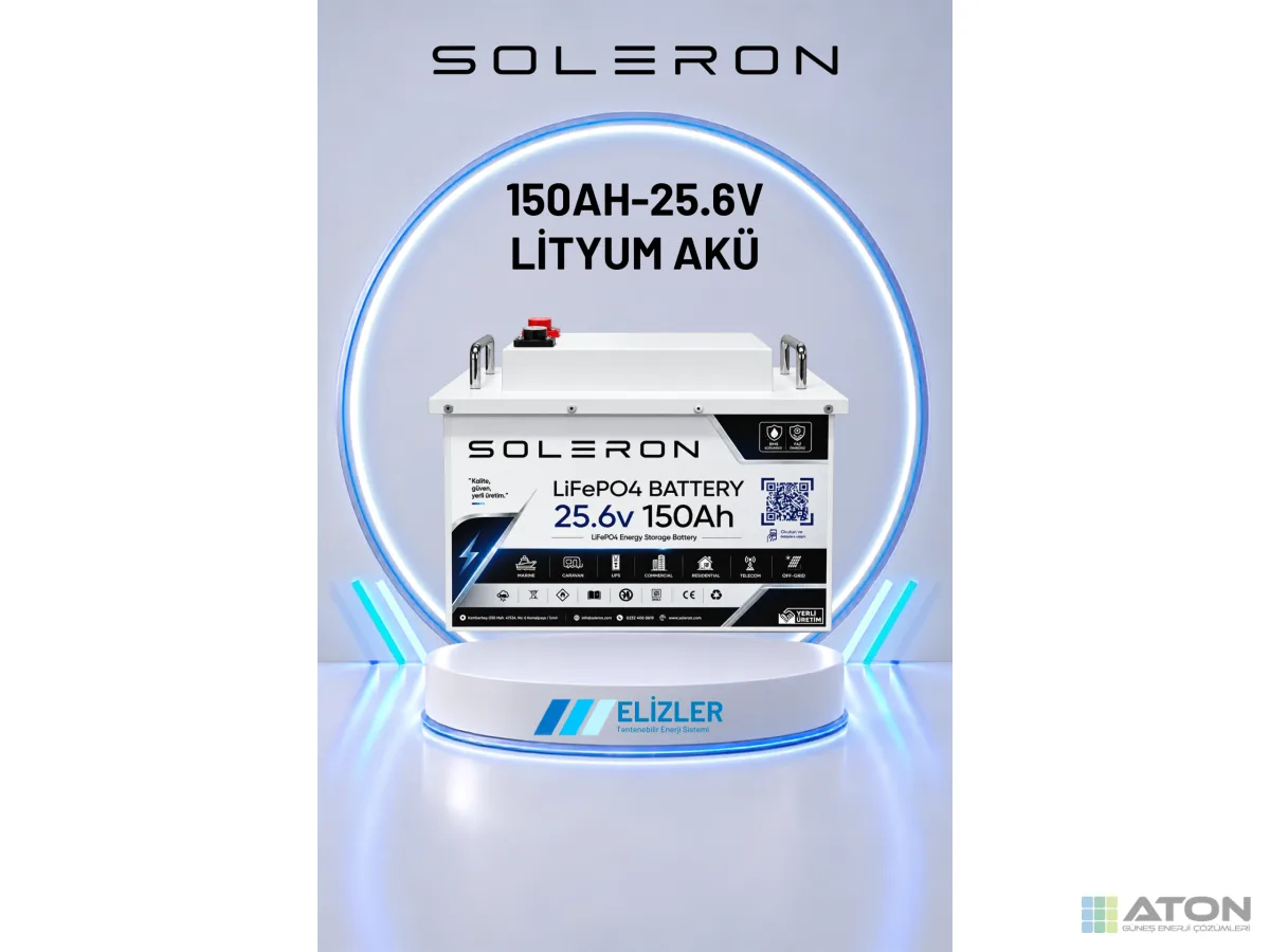 Soleron 25.6V 150Ah LFP Lityum Akü