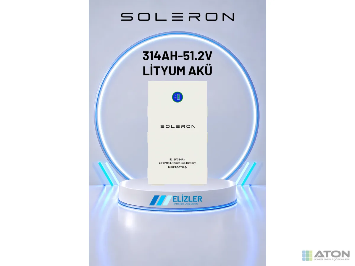 Soleron 51.2V 314Ah LFP Lityum Akü