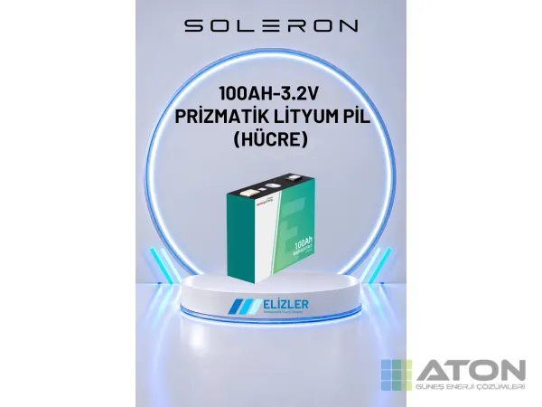 Soleron 3.2V 100Ah LFP Lityum Pil Hücresi