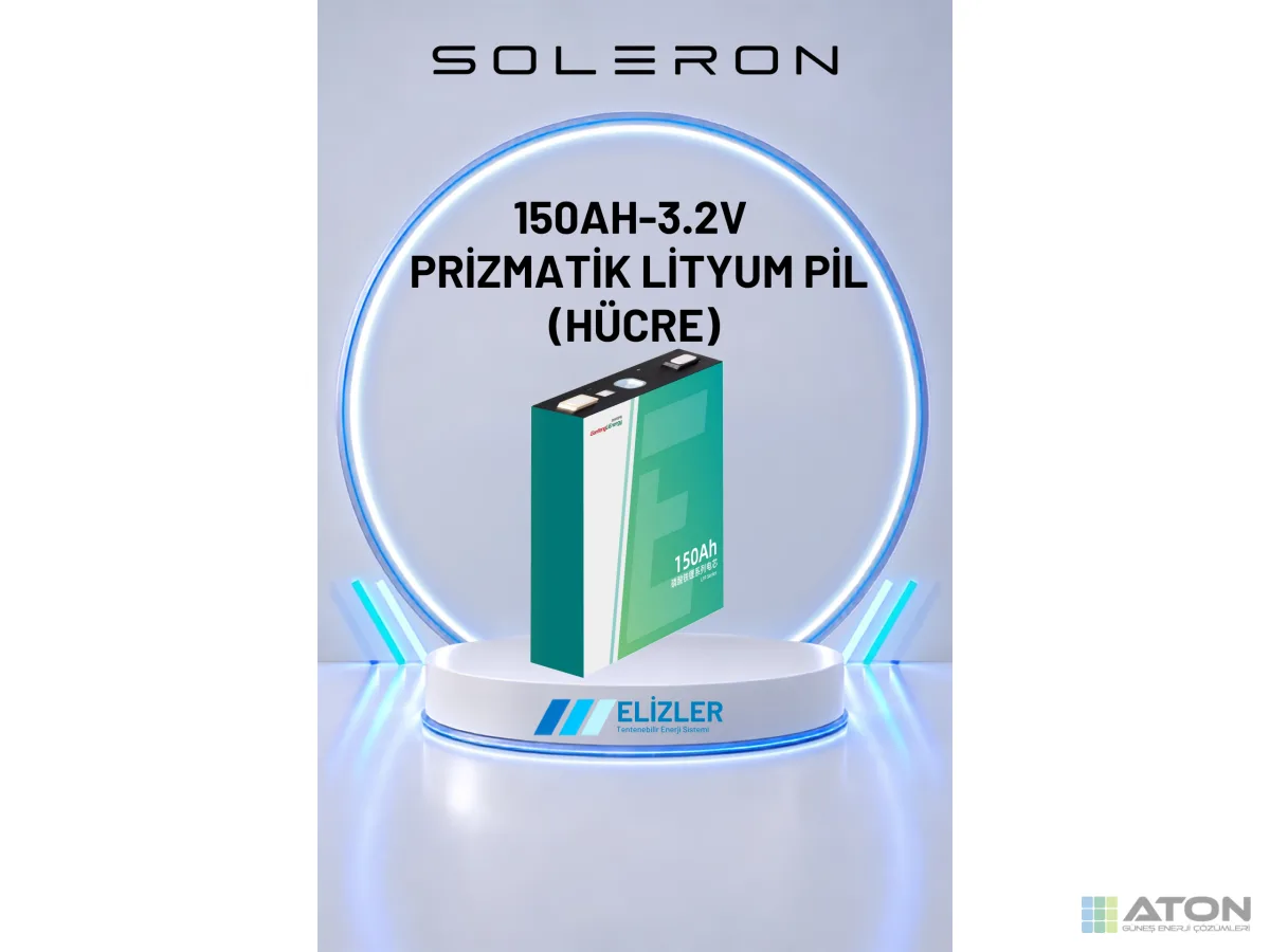 Soleron 3.2V 150Ah LFP Lityum Pil Hücresi