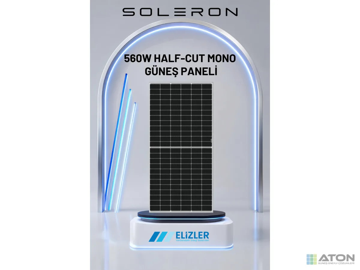 Soleron 560W Mono PERC Half-Cut Güneş Paneli